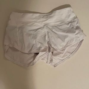 white lululemon speed up size 2